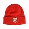 Arsenal FC Childrens/Kids Crest Knitted Turned Up Cuff Beanie
