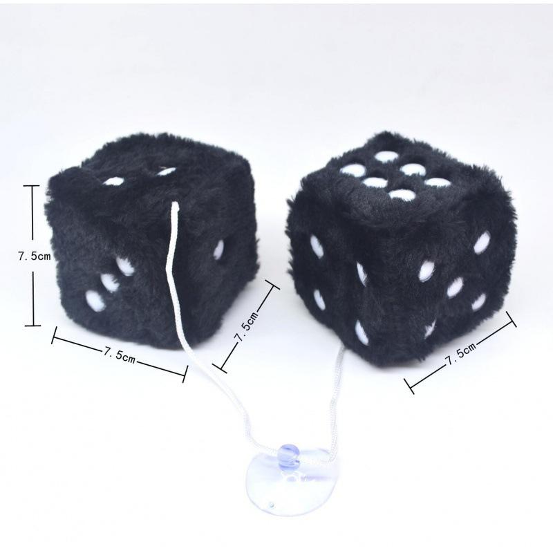 1 Paio di Pendenti alla Moda per Specchietto Auto Dadi di Velluto Modello Creativo per Auto Decorazione Appendiabiti per Casa Cubo Accessori per Styling Auto
