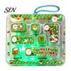 Adult Stress Relief Gift Christmas 7-Key Fidget Keyboard Keychain, Light Up Mini Game Toy, Portable Compact Accessory Stocking Stuffer Party