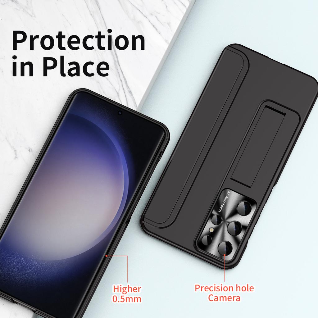 Armor Rugged For Samsung Galaxy S23 Plus Case Hard Stand Plating Protective Cover