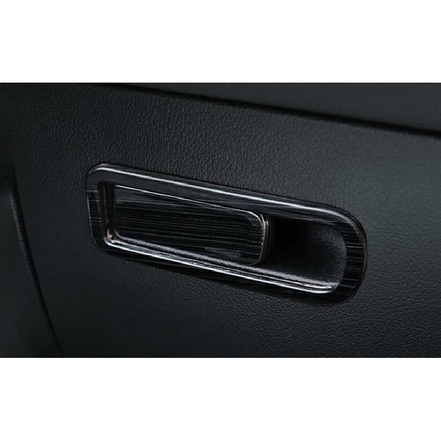 Co-Pilot Storage Box Handle Bowl Trim For Benz GLB W247 - Black Steel