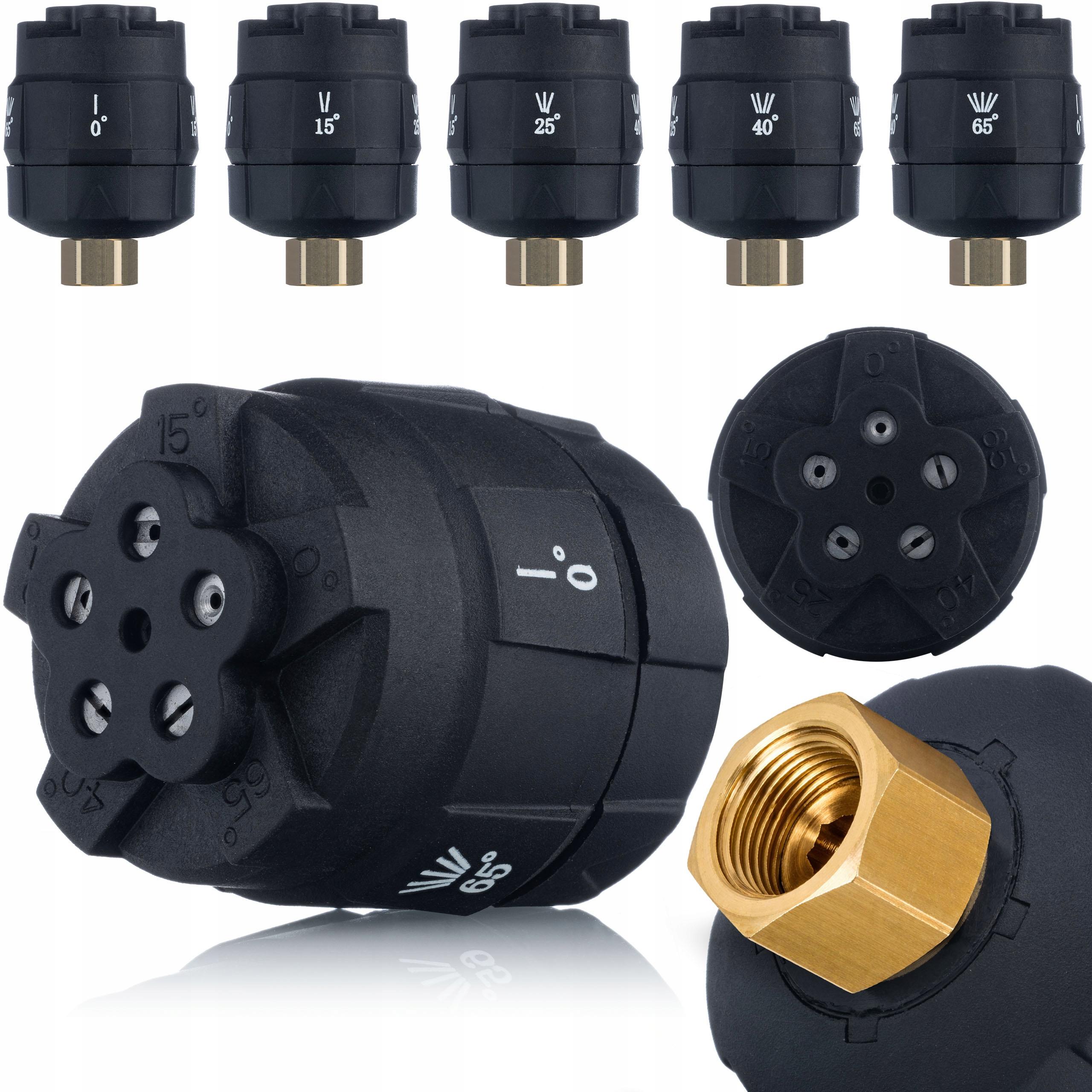 Rosfix MultiJet 6W1 035 M18 – Dysza Regulowana do Myjek Karcher HD HDS | 6 Trybów Natrysku | Gwint M18, Szybka Regulacja