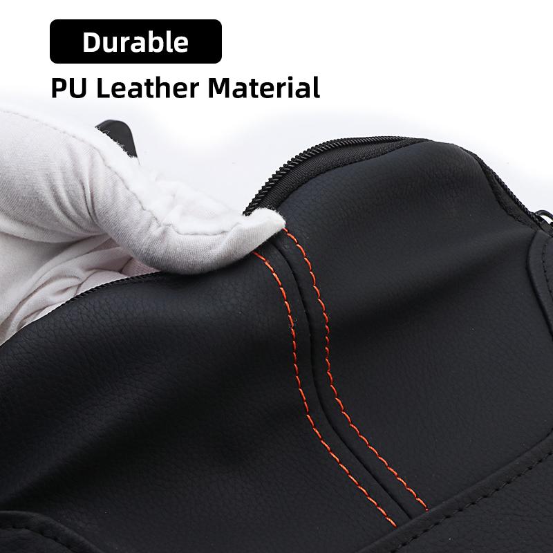 Motorcycle Front Driver Rider Backrest PU Leather Cushion Pad For Harley Touring CVO Electra Road Street Glide Road King 09-22