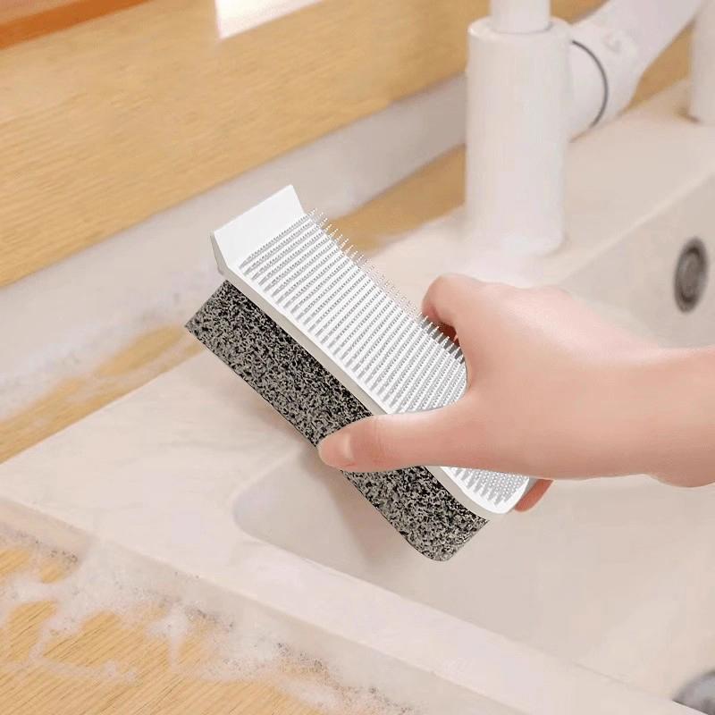 New! Three-in-one Silicone Sponge Wipes Double-sided Reusable Multi-functional Cleaning Brush Kitchen Sponge Wipes Cleaning Tool