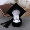 Boxes Velvet Mini Ring Box Earrings Jewelry Storage Bachelor Cap  Ring Box Jewelry Display Case
