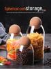 Large Capacity High-Borosilicate Glass Jar with Cork Stopper for Tea, Coffee, and Nuts Storage