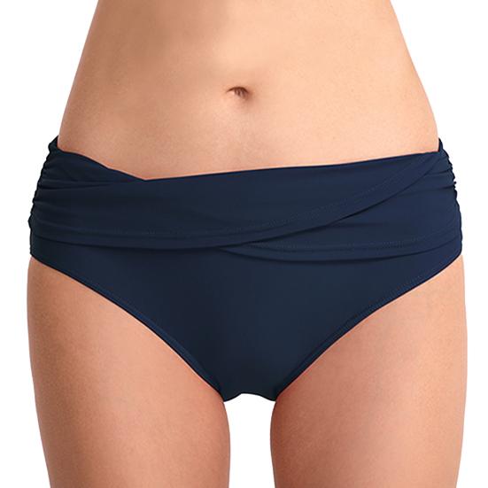 Dámské bikiny se středním pasem, plné zakrytí, nabírané tankiny, plavky slipy, kontrola bříška, plavky