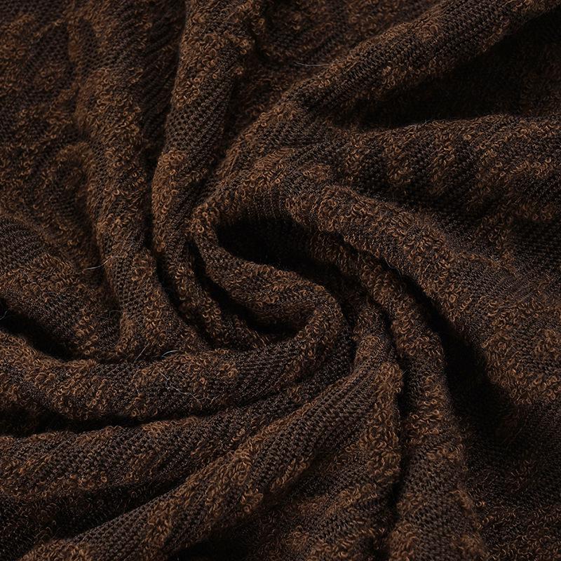 Melaleuca Brown One-Shoulder Lace Bell Sleeve Slim-Fit T-Shirt