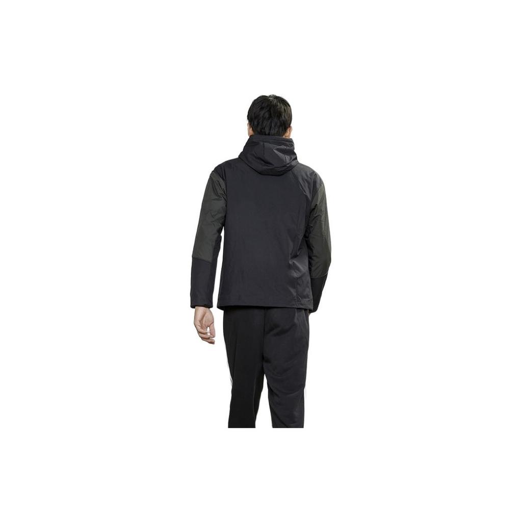 Adidas Casual Sports Windproof Hooded Jacket Men Jacket Black GF4023