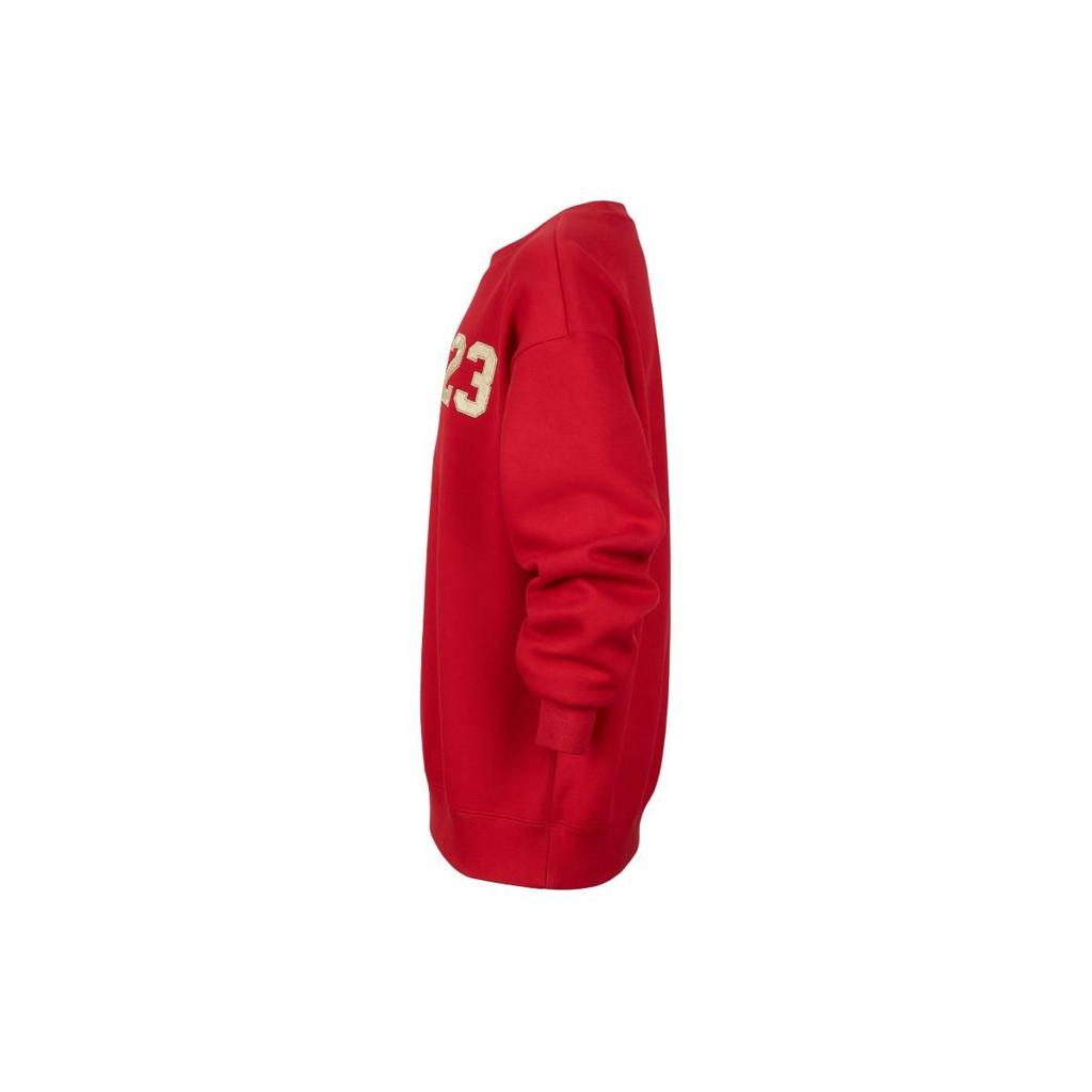 Jordan Digital Embroidery Knit Crewneck Sports Sweatshirt Kids Sweatshirt Red HJ8372-687