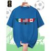 Men'S Breathable Summer Short-Sleeve Shirt with FIFA Theme, Featuring World Cup Design Prints. Available In Multiple Colors, This