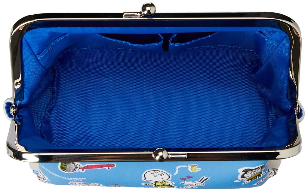 Makeup Cosmetic Travel Pouch for Synthetic Charlie Brown Blue [Snoopy] Pouch, Pouch, Pouch, Adults, Leather, Pouch, 0309, Women's, (SPZ-2817)