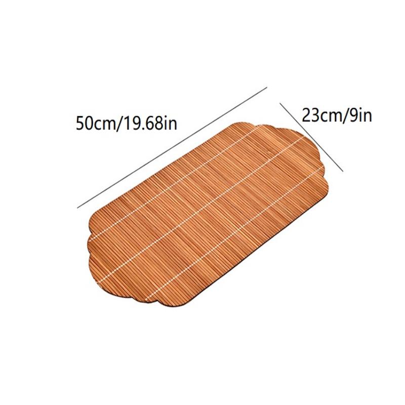 Creative Handmade Bamboo Tea Mat Craftsmanship Kung Fu Tea Set Accessories Tea Making Insulation Mat Bamboo Mat Dry Tea Mat