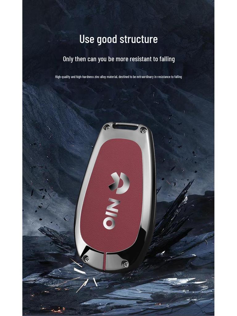 NIO ES6/ES7/ET7/ET5 Creative Metal Keychain for Men & Women - Car Pendant/Bag Charm.
