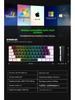 Wired RGB 61-Key Mini Gaming Keyboard - Compact, Mechanical Feel for Office and Portable Use