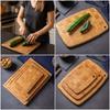 Bamboo Cutting Boards Ellipse Rectangle Kitchen Tool Kitchen Chopping Board Natural Color Resistant To Mold Chopping Block
