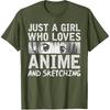 Japanese Manga Drawing Otaku Gift Anime Girl T-Shirt