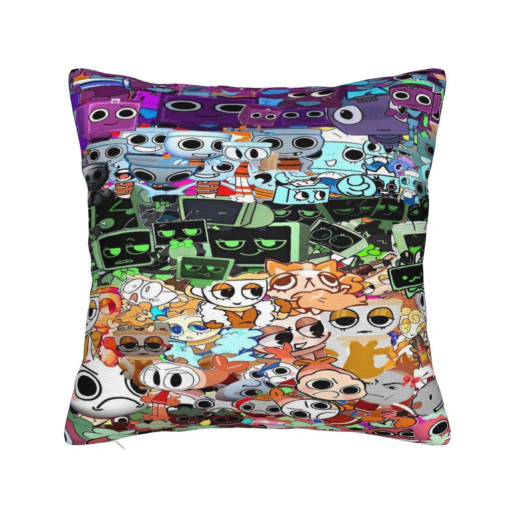 Dandys Värld Spel Tecknad Kuddfodral Mjuk Kuddefodral Mode Kuddfodral För Soffa Sovrum Heminredning