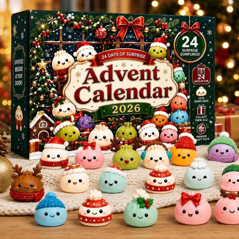 Slow Resilience Christmas Dumpling Advent Calendar 24-Day Countdown Calendar  for Kids&Adults