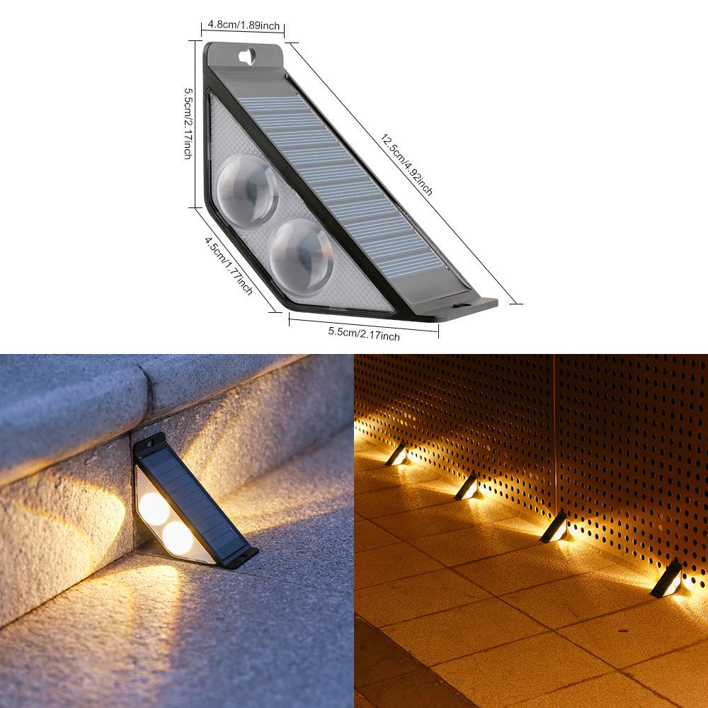 Rainproof Solar Step & Pathway Lights for Outdoor Courtyard