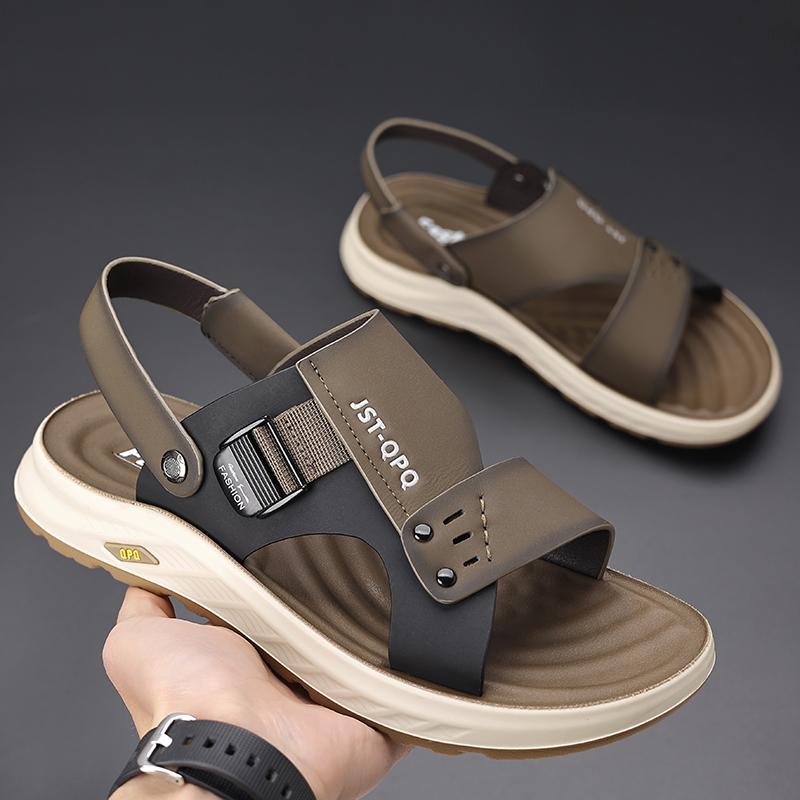 Fashion Quick Dry Man Slippers Dual-Purpose Man Sandals Casual Summer Shoes Mens Leisure Flip Flops Light Beach Shoes Wading Aqua Shoes