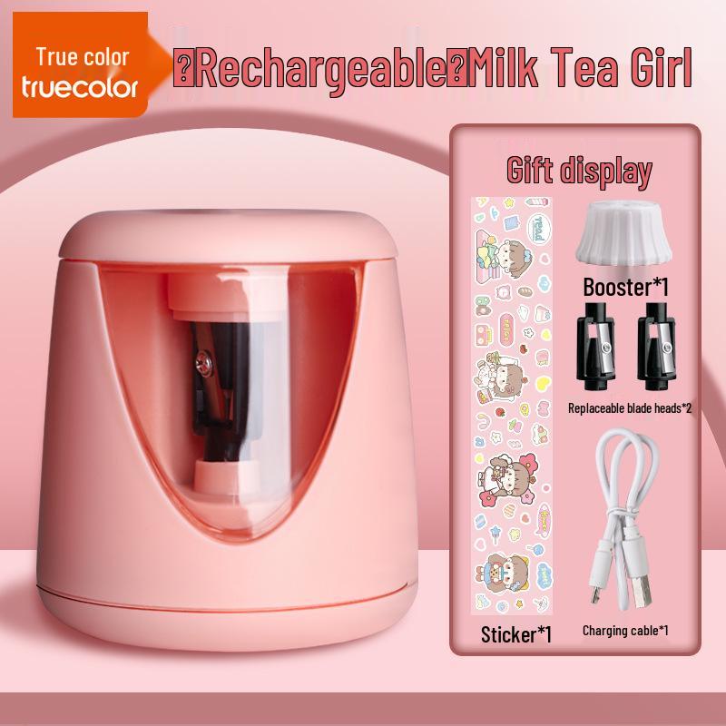 Children's Automatic Electric Pencil Sharpener, Rechargeable and Safe for Primary School Students