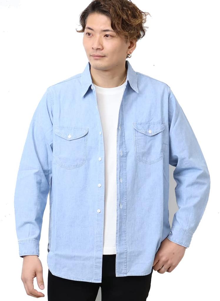 Lee Official Denim Work FADE Size S Men's Shirt, LM7233-298, S/W,