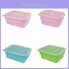 Silicone Food Storage Container With Foldable Design For Refrigerator Organization And Freshness