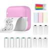Mini Thermal Printer Multifunction Portable Sticker Maker Instant Photo Inkless Printing Support BT