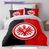 Frankfurt Football Pattern Bedding,Quilt Set Quilt Cover Pillowcase Home Birthday Gift (1 * Duvet Cover + 2 * Pillowcase, Without Core)