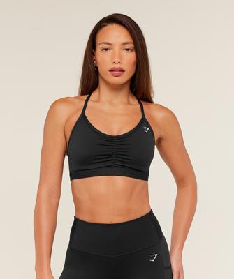 Ruched Sports Bra Black B2a7a Bbbb