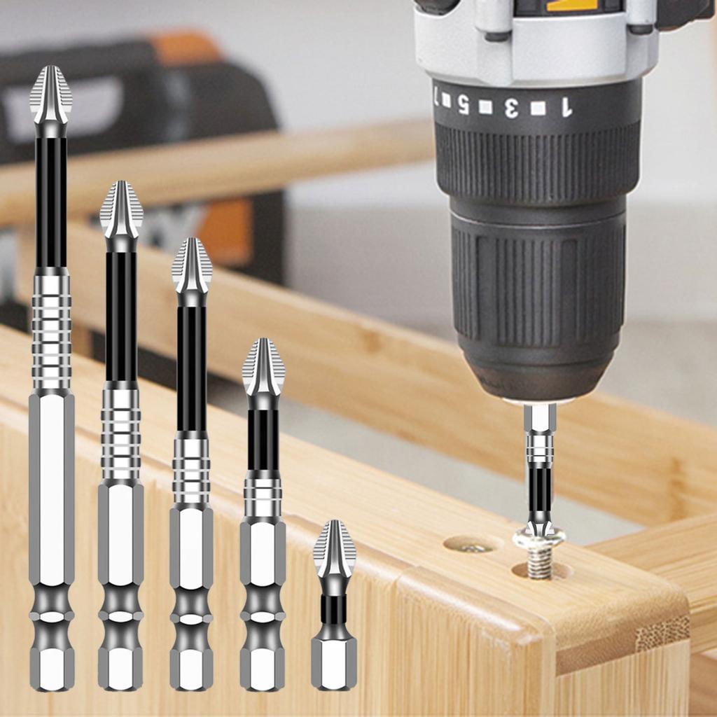 1 Stück 5A Magnetische Schraubendreherbits aus legiertem Stahl für verschiedene Schrauben im Heim- und Profibereich