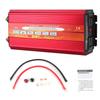 4000W Car LCD Power Converter Modified Sine Wave Inverter with Double Universal Plug Dual Fan(DC12V To AC220V, 50+ 3Hz )