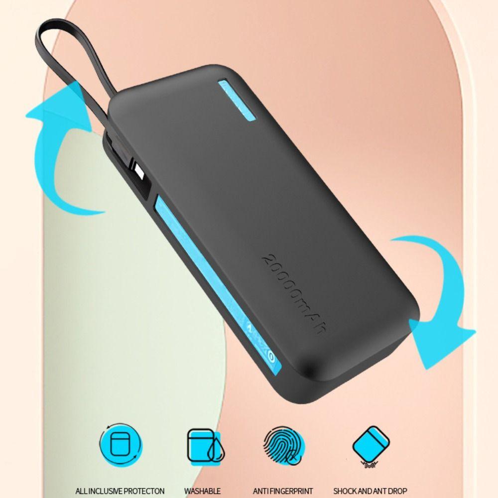 Shockproof Silicone Case Dustproof Soft Protective Case Solid Color Portable for CUKTECH CP25 20000mAh Power Bank 55W
