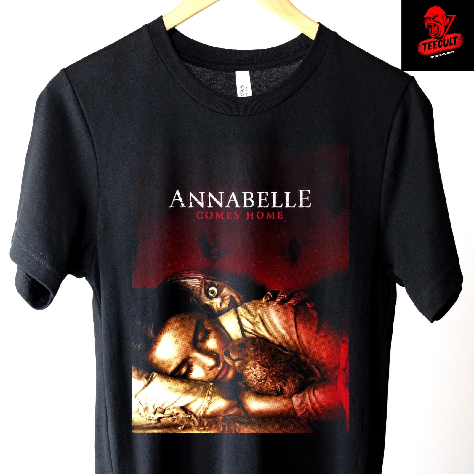 Мужские и женские футболки Annabelle Comes Home Заклятие Фильм ужасов Унисекс Хлопок S