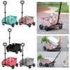 Cats-in-bag Carriers for Puppies Carry Cart Outdoor Travel Shoulder Carriers Sightseeing Bag Trolley Wheel