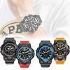 Rugged Smael Men's Military Watch Luminous Alarm Sport Wristwatch Durable 50m Waterproof