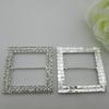 1pcs Large Square Rhinestone Buckle Silver for Scarf Shirt Garment Accessory
