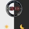 Modern Led Digital Wall Clock Jumping Seconds Portable Silent Electronic Clock Wall Mounted Luminous Wall Clock