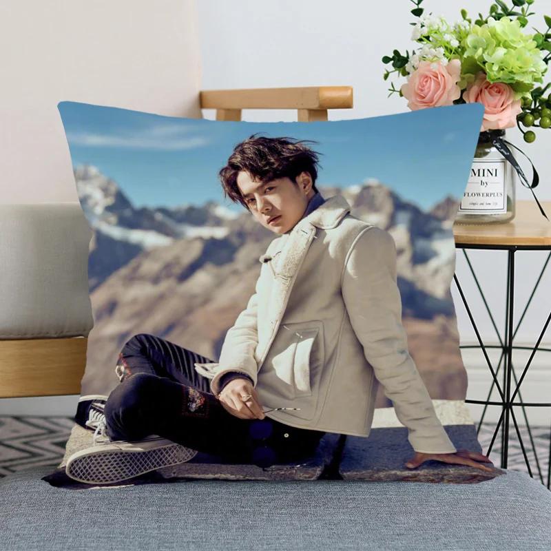 Wang Yibo Pillow Case Chen Qingling For Home Decorative Pillows Cover Square Zippered Satin Fabric Pillowcases 45X45Cm