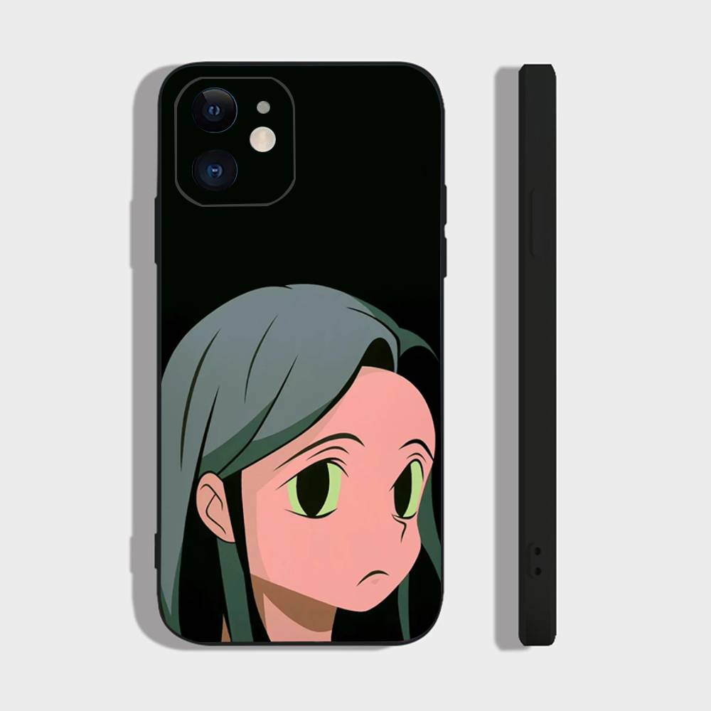 A-AOKIZY Animation Art Phone Case For IPhone 17 Air 16 15 14 13 Pro Max 11 12 Black Silicone Cover