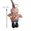 Sanrio Cute Long Legs Hello Kitty Plush Doll Toy Love Buckle Keychain Pendant Kt Cat Bag Hanging Backpack Charm Girly Heart Gift