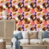 Wallpaper Fashionable colorful flowers for living room and bedroom 50x1000
