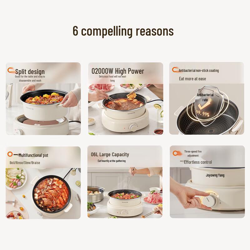 Joyoung HG60-G565 Electric Multi-Cooker CN plug (adapter included)