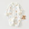Baby Cotton Romper Long Sleeve Newborn Infant Onesie Spring Autumn Soft Pajamas Crawling Suit for Boys and Girls