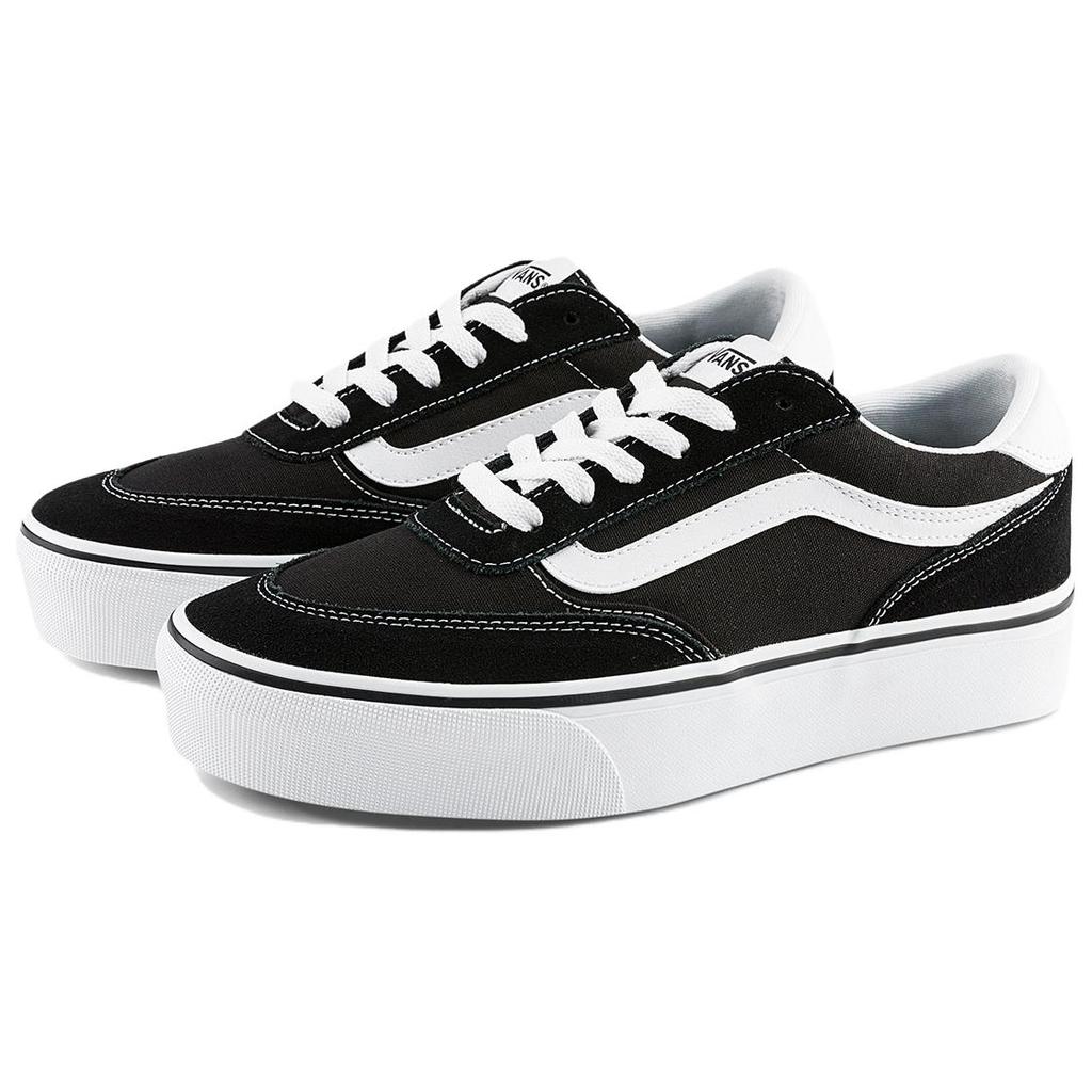 Vans Brooklyn Ls Comfortable Versatile Low-Top Skate Shoes Women sneaker Black VN000DC4BA2