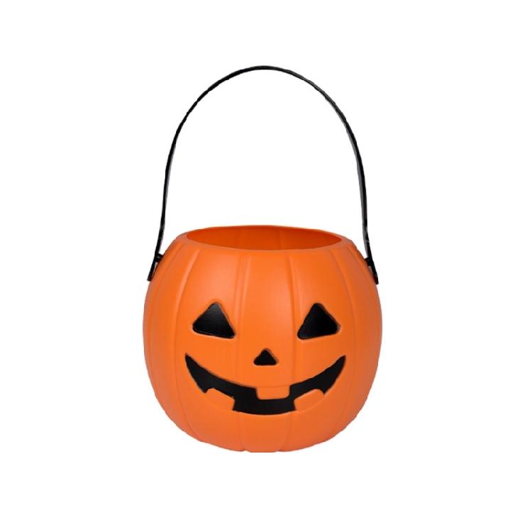 Großer Süßigkeitenhalter für Partydekoration Halloween Kürbis Leckerlibecher Mit Bequemem Griff