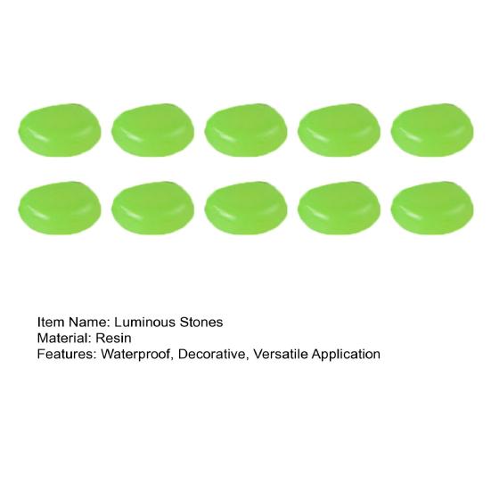 Luminous Pebbles Glow in The Dark Garden Stones Night Guide Outdoor Decorative Rocks for Pathways Fish Tanks Aquariums Backyard Landscaping Decor