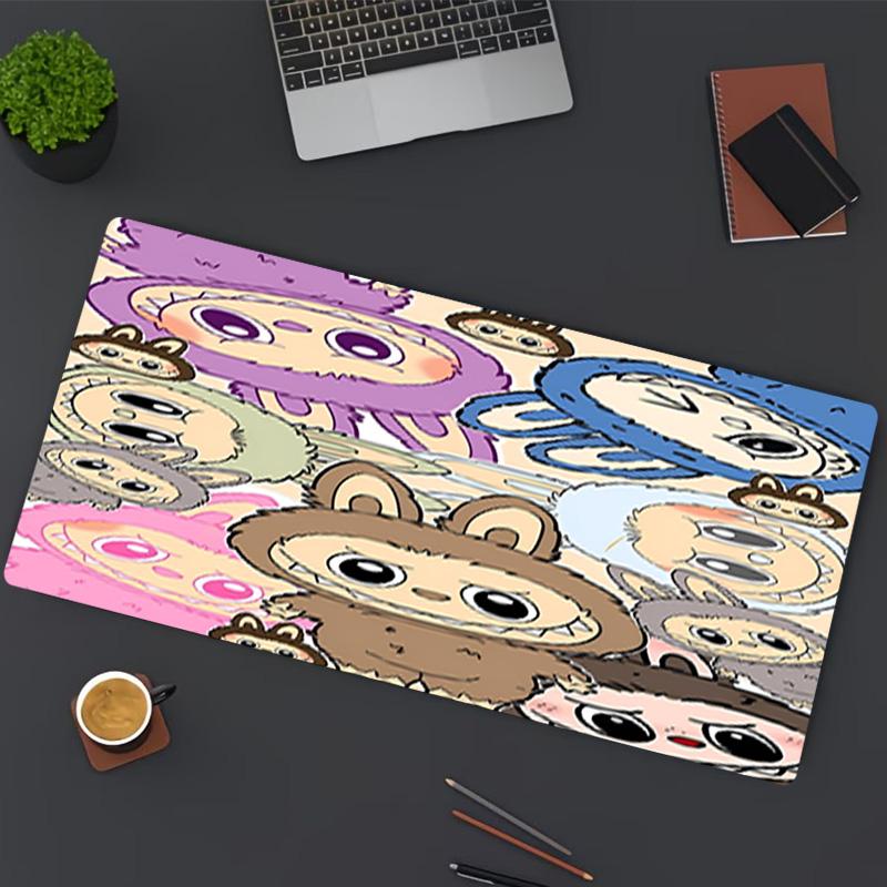 Labubu Print Mouse Pad, for Keyboard Pad Laptop PC Mat for Office Home Use, Desk Decor, Perfect Birthday Gift for Gamers
