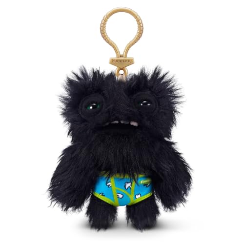 [Fuggler] Keyring Fuggler Keyring Badge Series Wide Eyed Weirdo - Black Wide Eye Black Keychain 15705K Authentic